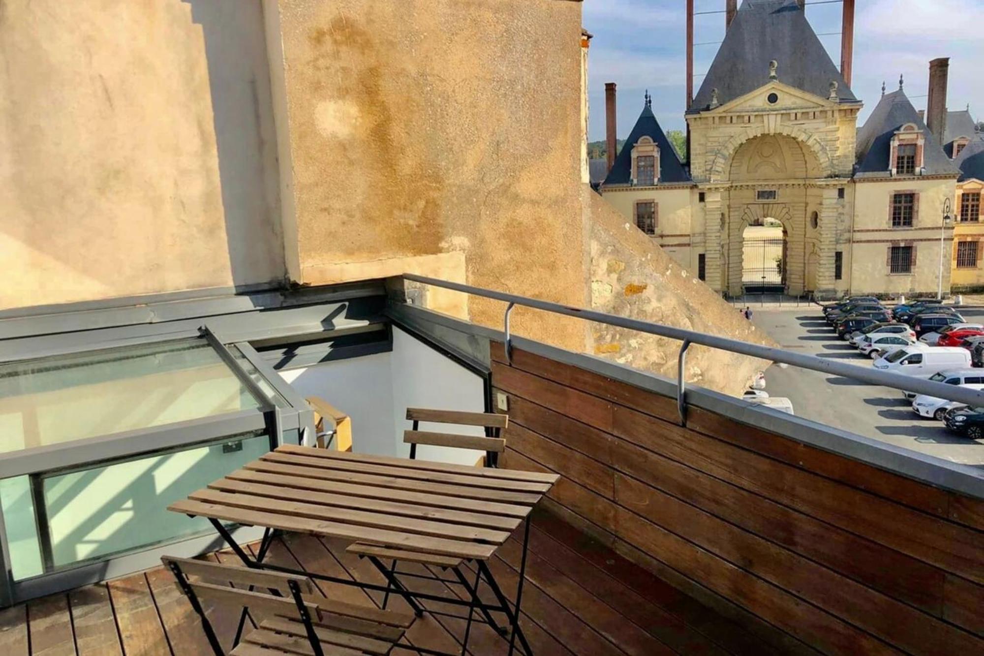 Vue Chateau Fontainebleau - Chez Lydia Bagian luar foto